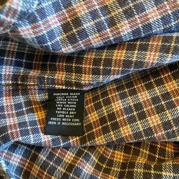 Ralph‎ Lauren jeans and co 100% cotton size XL button down long sleeve flannel - Picture 6 of 9